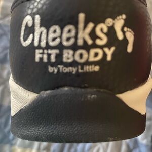 Cheeks Fit Body by Tony Little Women's Black and White Ankle Booties